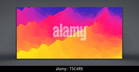 Abstract background with dynamic effect. Motion vector Illustration. Trendy gradients. Can be used for advertising, marketing, presentation. Stock Vector
