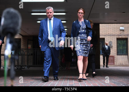 Tory MP Christopher Davies arriving at Westminster Magistrates' Court where he was fined £1,500 and ordered to carry out 50 hours' community service for submitting two false expenses invoices for landscape photographs to decorate his new office. Stock Photo