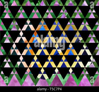 abstract flower geometric background with triangles, water waves blurred background. geometric background with triangles Stock Vector