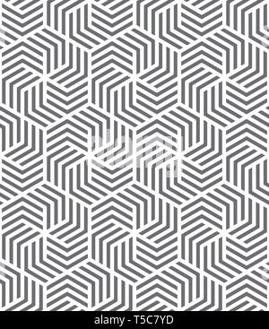 Abstract hexagonal seamless background pattern vector illustration Stock Vector