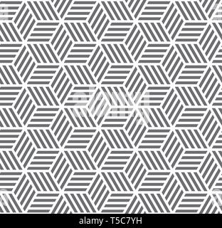 Abstract hexagonal gray seamless pattern background vector illustration Stock Vector