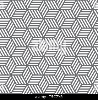 Abstract hexagonal gray seamless pattern background vector illustration Stock Vector