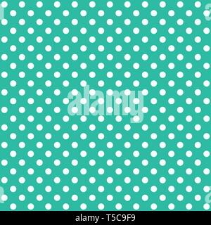 A seamless pattern is a large white dot on a electric green background. EPS Vector file suitable for filling any form. Stock Vector