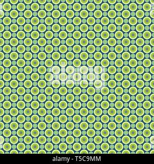 Seamless pattern - colored pastel green-yellow and blue circles on a dark blue background. EPS Vector file suitable for filling any form. Stock Vector