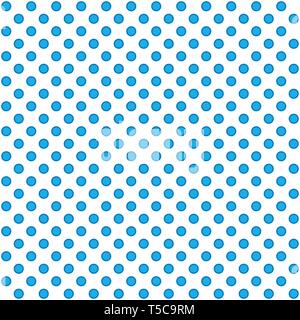 Seamless pattern - a large blue dot with a stroke on a white background. EPS Vector file suitable for filling any form. Stock Vector