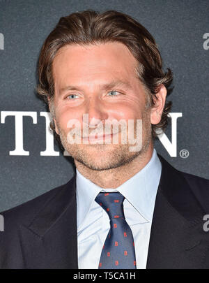 LOS ANGELES, CA - APRIL 22: Bradley Cooper arrives at the world premiere Of Walt Disney Studios Motion Pictures 'Avengers: Endgame' at the Los Angeles Convention Center on April 22, 2019 in Los Angeles, California. Stock Photo