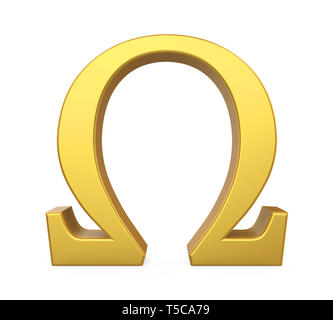 Omega Symbol Isolated Stock Photo