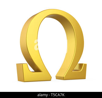 Omega Symbol Isolated Stock Photo