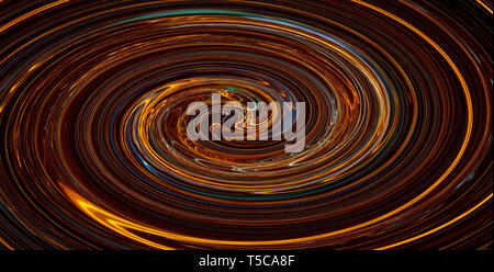 Glowing orange spiral. Abstract background. Stock Photo