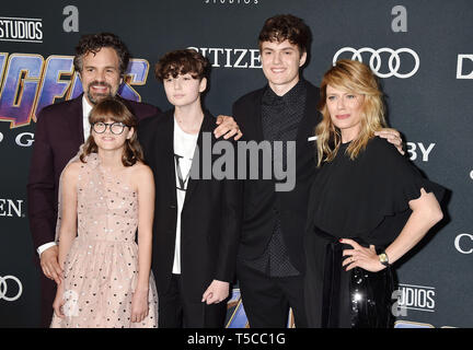 Mark Ruffalo, Bella Noche Ruffalo, Odette Ruffalo, Keen Ruffalo