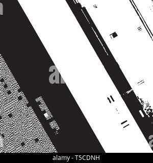 Glitched Diagonal Overlay Stock Vector