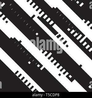 Glitched Diagonal Overlay Stock Vector