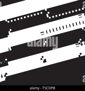 Glitched Diagonal Overlay Stock Vector