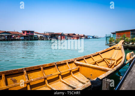 George Town Chew jetty in Penang, Malaysia Stock Photo