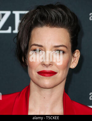 Los Angeles, United States. 22nd Apr, 2019.LOS ANGELES, CALIFORNIA, USA - APRIL 22: Actress Evangeline Lilly arrives at the World Premiere Of Walt Disney Studios Motion Pictures and Marvel Studios' 'Avengers: Endgame' held at the Los Angeles Convention Center on April 22, 2019 in Los Angeles, California, United States. (Photo by Xavier Collin/Image Press Agency) Credit: Image Press Agency/Alamy Live News Stock Photo