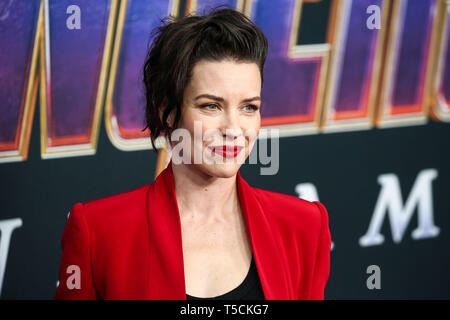 Los Angeles, United States. 22nd Apr, 2019.LOS ANGELES, CALIFORNIA, USA - APRIL 22: Actress Evangeline Lilly arrives at the World Premiere Of Walt Disney Studios Motion Pictures and Marvel Studios' 'Avengers: Endgame' held at the Los Angeles Convention Center on April 22, 2019 in Los Angeles, California, United States. (Photo by Xavier Collin/Image Press Agency) Credit: Image Press Agency/Alamy Live News Stock Photo