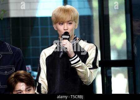 New York, NY, USA. 23rd Apr, 2019. Mark inside for AOL Build Series Celebrity Candids - MON, AOL Build Series, New York, NY April 23, 2019. Credit: Everett Collection Inc/Alamy Live News Stock Photo