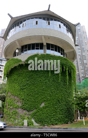 Chongqin, Chongqin, China. 24th Apr, 2019. Chongqing, CHINA-A hot pot shaped building can be seen in southwest ChinaÃ¢â‚¬â„¢s Chongqing. Credit: SIPA Asia/ZUMA Wire/Alamy Live News Stock Photo