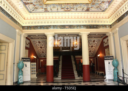 Corfu Town, Greece Interior of The Achilleion, a palace built in Gastouri on the Island of Corfu for Empress of Austria Stock Photo