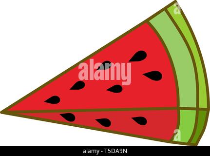 Watermelon Fruit Template Vector Flat Stock Vector