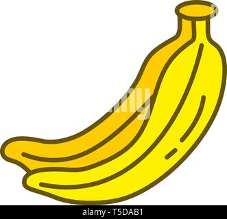 Banana Fruit Design Graphic Template Vector Stock Vector