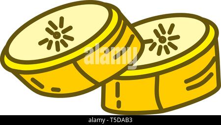 Banana Fruit Design Graphic Template Vector Stock Vector