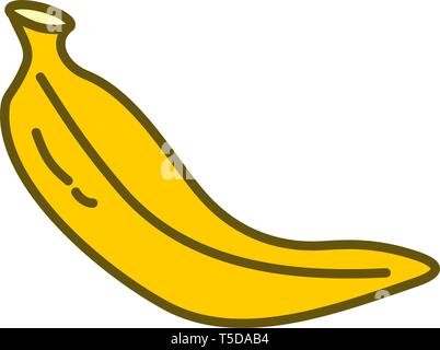 Banana Fruit Design Graphic Template Vector Stock Vector
