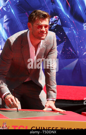 April 23, 2019 - Los Angeles, CA, USA - LOS ANGELES - APR 23:  Chris Hemsworth at the Avengers Cast Members Handprint Ceremony at the TCL Chinese Theater on April 23, 2019 in Los Angeles, CA (Credit Image: © Kay Blake/ZUMA Wire) Stock Photo