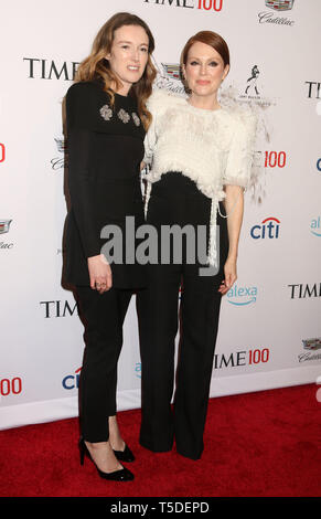 April 24 2019 New York City New York U.S. Designer from Givenchy CLARE WAIGHT KELLER and actress JULIANNE MOORE attends the arrivals for the 2019 TIME 100 Gala held at