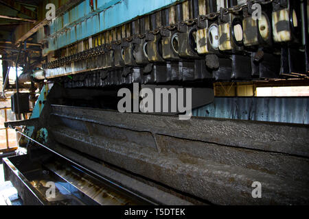 Electrolysis Cells in Mineral Processing Stock Photo