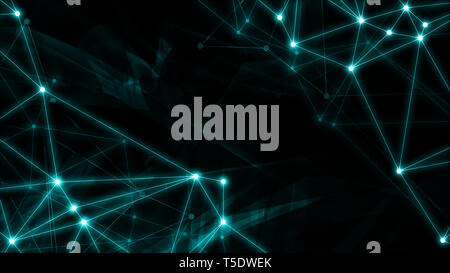 Chaos random transparent triangles illustration presentation layout concept Stock Photo