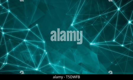 Futuristic abstract chaotic triangle background conception, connection design creative chaos random opacity triangular shapes Stock Photo