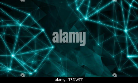 Technology triangles template concept, abstract pattern lines Stock Photo