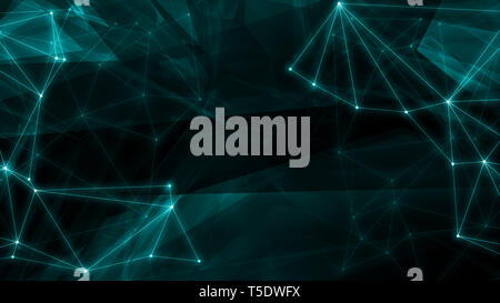Technology innovation backdrop concept, triangle background conception Stock Photo