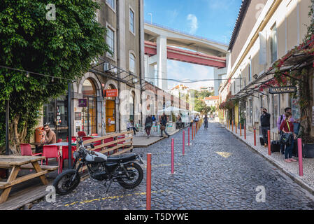 LX Factory - former industrial area in Lisbon city, Portugal Stock Photo