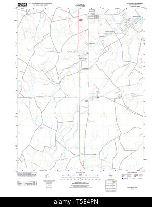 USGS TOPO Map Deleware DE Ellendale 20110506 TM Restoration