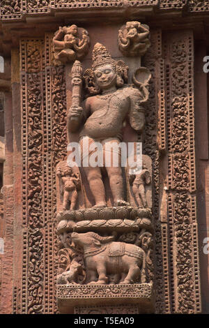 Yama sculpture, Yamaraja, Rajarani Temple, Hindu temple, Bhubaneswar, Orissa, Odisha, India, Asia Stock Photo