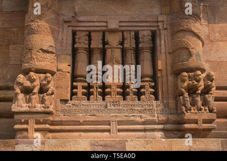 sculpture Yama carved on Rajarani Temple at Bhubaneswar Orissa, India, Asia Stock Photo