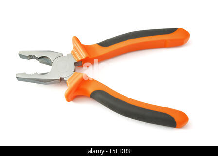 Combination pliers tool. Isolated object. Stock Photo