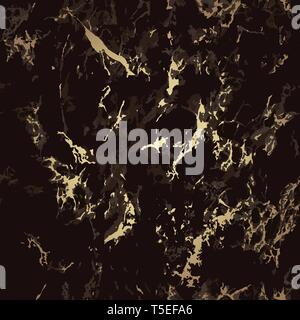 Brown and gold marble seamless texture. Pattern Stock Vector