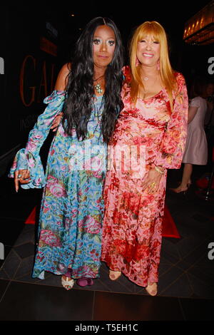 April 10, 2019 - Hollywood, California, U.S. - I16043CHW.Hollywood Chamber Of Commerce Honors The Original Pointer Sisters Bonnie Pointer and Anita Pointer With Lifetime Achievement Award.Avalon Hollywood, Hollywood, California, USA .04/10/2019 .BONNIE POINTER AND ANITA POINTER .Â©Clinton H.Wallace/Photomundo International/  Photos Inc  (Credit Image: © Clinton Wallace/Globe Photos via ZUMA Wire) Stock Photo