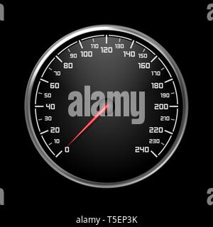 Car speedometer or auto odograph, tachometer Stock Vector