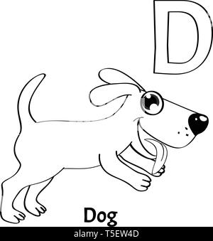 Dog Coloring Page Isolated for Kids Stock Vector Image & Art - Alamy