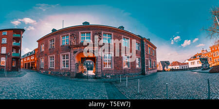 Old Abteistrasse of Moenchengladbach Stock Photo