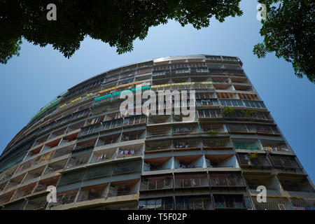 An Iconic Circular Apartment Building At The Center Of The Guomao Community In Kaohsiung Taiwan The Apartment Complex Was Originally Built For Reti Stock Photo Alamy