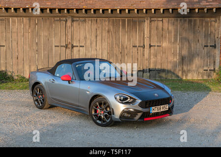 2018 Fiat 124 Abarth Spider Stock Photo