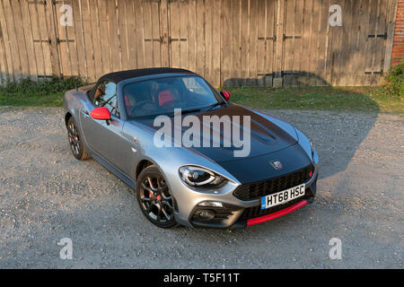 2018 Fiat 124 Abarth Spider Stock Photo