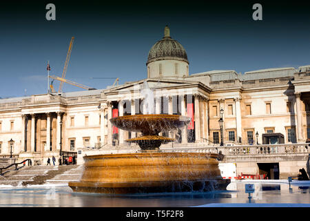 Admiral Nelson statue in Trafalgar Square, London, England, UK. Stock Photo