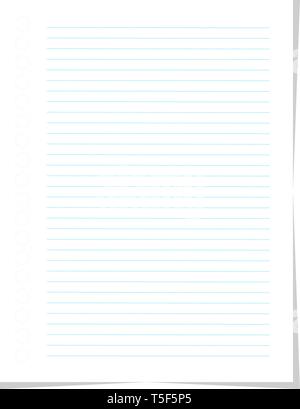 Vector blank paper line Stock Vector