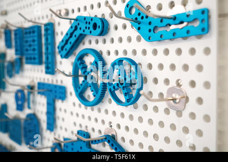 Robotics development closeup. Electronics Components, DIY Hobby Concept Stock Photo